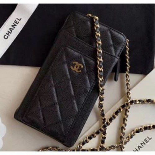 Chanel Greined Calfskin Classic Clutch With Chain AP0990 Black 2020 Collection AQ01439