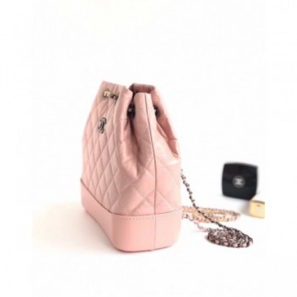 Chanel Aged Calfskin Gabrielle Small Backpack Bag A94485 Light Pink AQ02946 Chanel Aged Calfskin Gabrielle Small Backpack Bag A94485 Light Pink AQ02946