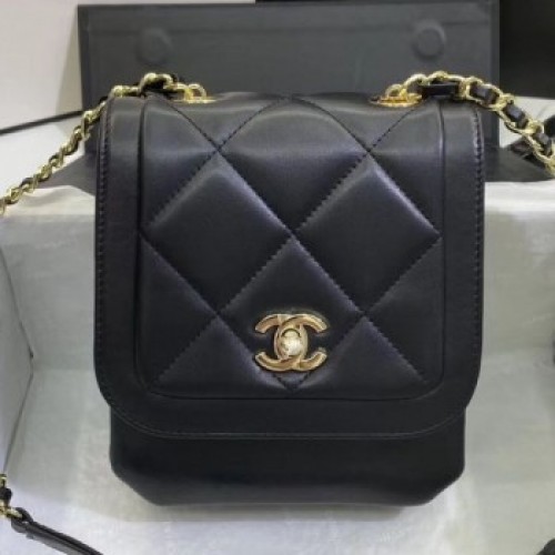 Chanel Quilted Lambskin Vertical Flap Bag AS1895 Black 2020 Collection AQ02331 Chanel Quilted Lambskin Vertical Flap Bag AS1895 Black 2020 Collection AQ02331