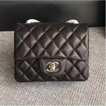 Chanel Classic Flap Mini Bag A1115 in Lambskin Leather Black with Silver Hardware AQ01848 Chanel Classic Flap Mini Bag A1115 in Lambskin Leather Black with Silver Hardware AQ01848