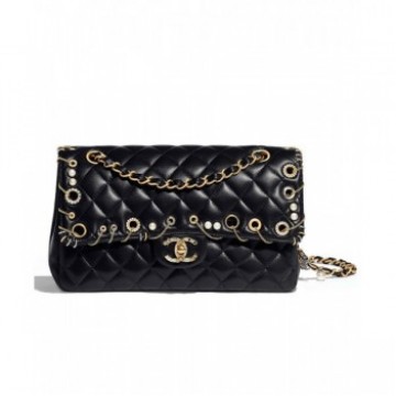 Chanel Classic Handbag A01112 Black AQ02409 Chanel Classic Handbag A01112 Black AQ02409