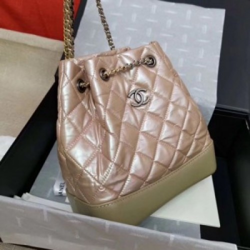 Chanel Iridescent Aged Calfskin Gabrielle Backpack A94502 Pink 2019 Collection AQ01953 Chanel Iridescent Aged Calfskin Gabrielle Backpack A94502 Pink 2019 Collection AQ01953