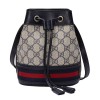 Ophidia GG mini bucket bag Beige blue