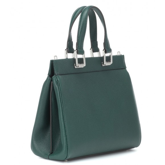 Zumi Small leather tote Green P00379362