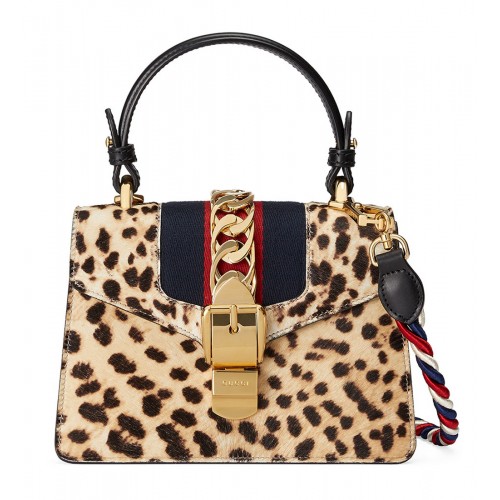 Sylvie Mini Calf-Hair Satchel NMV3JRN