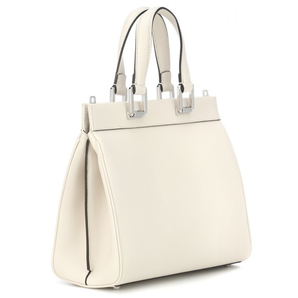 Zumi Small leather tote White P00379363