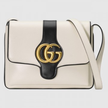 Arli Medium Shoulder Bag In White Leather Arli Medium Shoulder Bag In White Leather