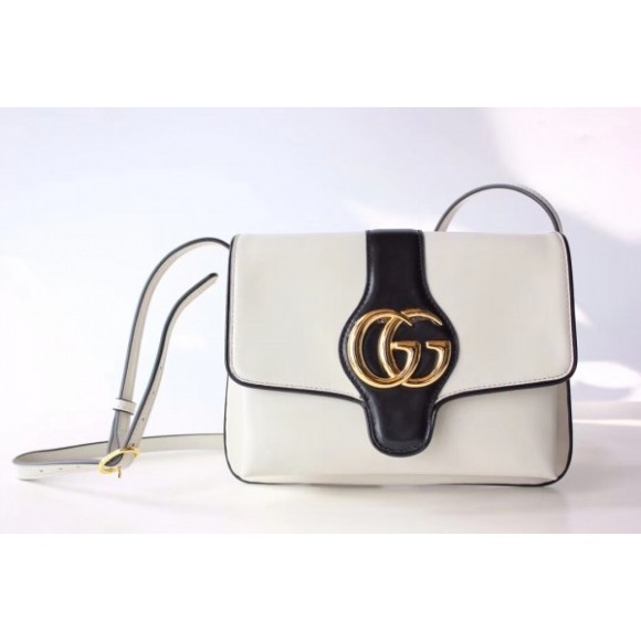 Arli Medium Shoulder Bag In White Leather