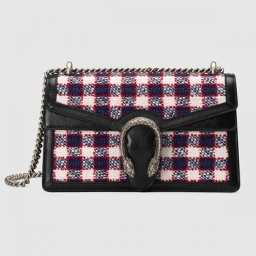 Small Shoulder Bag In Check Tweed Small Shoulder Bag In Check Tweed