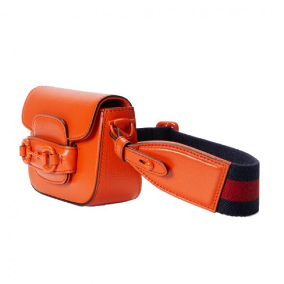 G*u*i 1955 horsebit mini bag orange leather