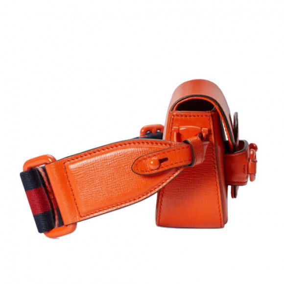 G*u*i 1955 horsebit mini bag orange leather