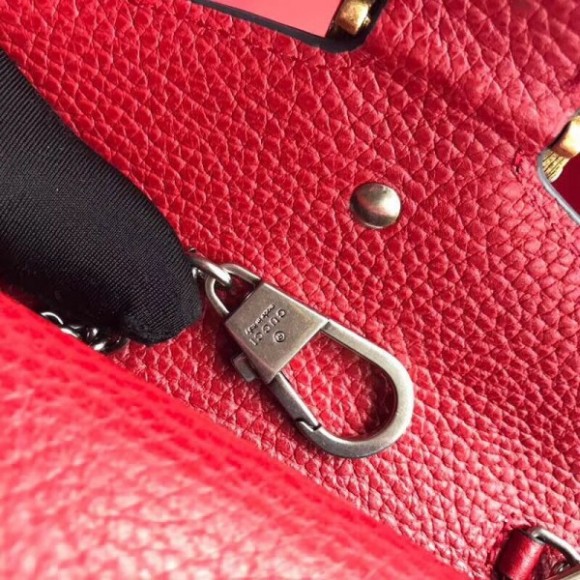 Red Dionysus Super Mini Leather Bag