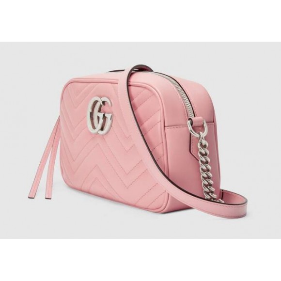 GG Marmont small pink shoulder bag