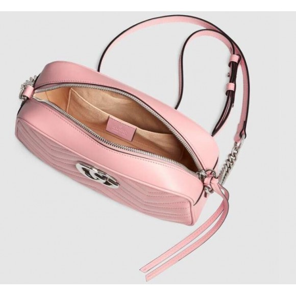 GG Marmont small pink shoulder bag