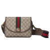 Ophidia mini GG shoulder bag Beige and ebony