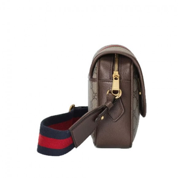 Ophidia mini GG shoulder bag Beige and ebony