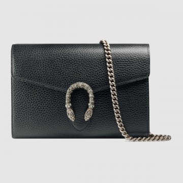Black Dionysus Mini Chain Leather Bag Black Dionysus Mini Chain Leather Bag