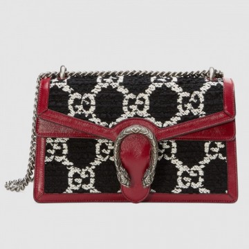 Small Shoulder Bag In Black GG Tweed Small Shoulder Bag In Black GG Tweed