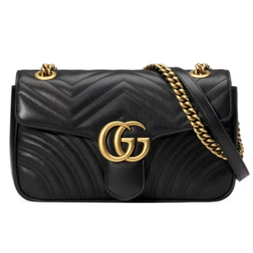 GG Marmont small shoulder bag Black