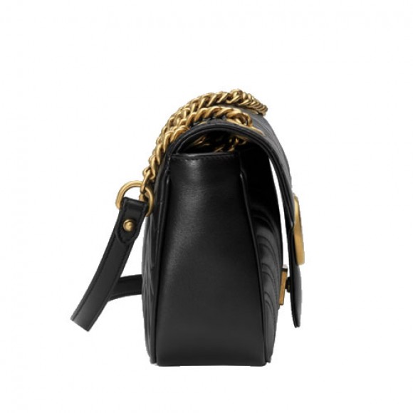 GG Marmont small shoulder bag Black