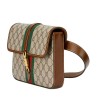 Jackie 1961 belt bag Beige ebony GG Supreme canvas