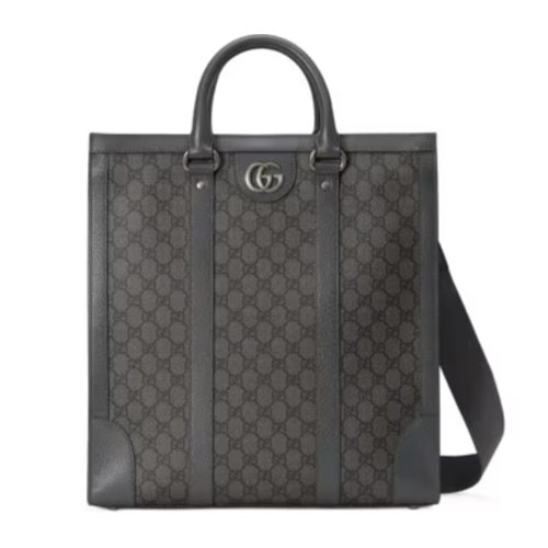 Ophidia medium tote bag Gray and Black GG