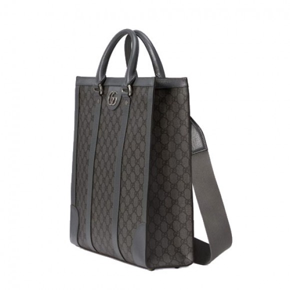 Ophidia medium tote bag Gray and Black GG