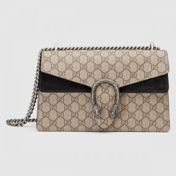 Black Dionysus Small GG Supreme Shoulder Bag Black Dionysus Small GG Supreme Shoulder Bag