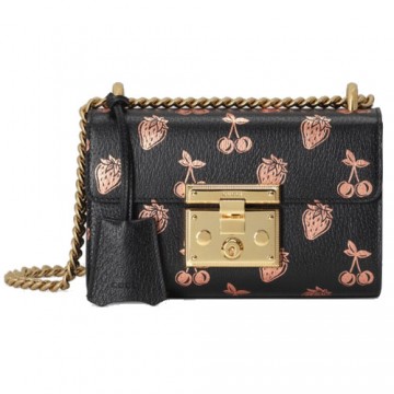 Padlock berry print small Black 409487 Padlock berry print small Black 409487