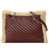 GG Marmont medium matelasse tote Claret