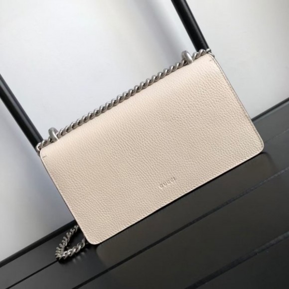 Dionysus Small Shoulder Bag In White Leather