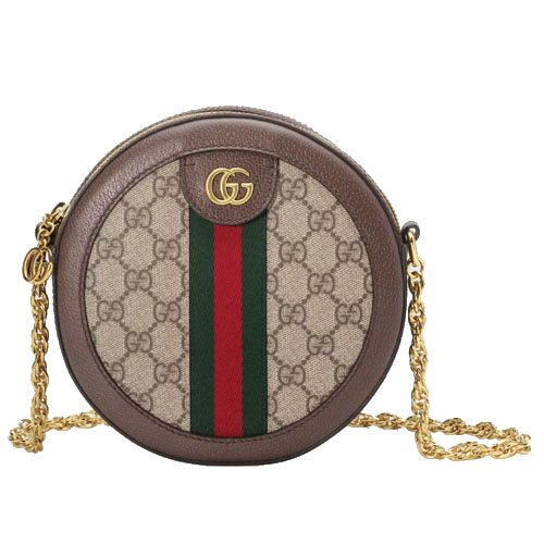 Ophidia GG mini round shoulder bag