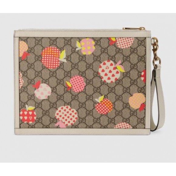 Heart Apple Pattern Zipper Clutch 664113