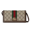 Ophidia GG mini bag Beige and ebony GG Supreme canvas