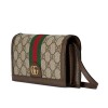 Ophidia GG mini bag Beige and ebony GG Supreme canvas