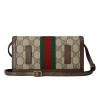 Ophidia GG mini bag Beige and ebony GG Supreme canvas