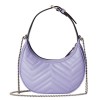 GG Marmont half-moon-shaped mini bag Taro purple