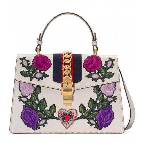 Sylvie Medium Floral Embroidered NMV3PKZ