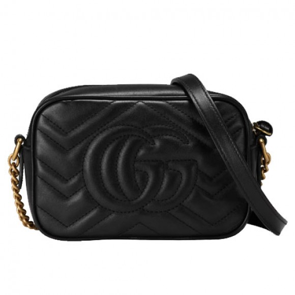 GG Marmont mini shoulder bag black