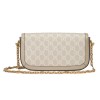 Gucci Horsebit 1955 shoulder bag Beige and white GG