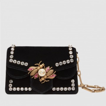 Black Broadway Velvet Mini Bag Black Broadway Velvet Mini Bag