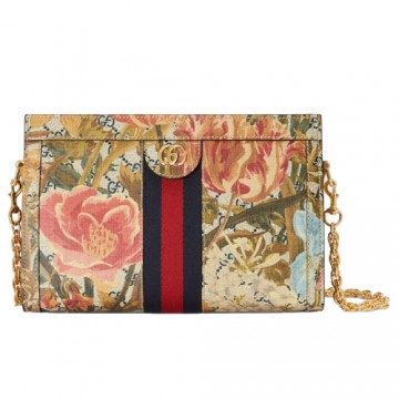 Ophidia Flora mini bag Multicolor GG Supreme Flora Print Canvas Ophidia Flora mini bag Multicolor GG Supreme Flora Print Canvas