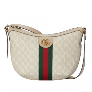 Ophidia GG small shoulder bag Beige and white Ophidia GG small shoulder bag Beige and white