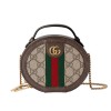 Ophidia mini chain bag Beige and ebony GG