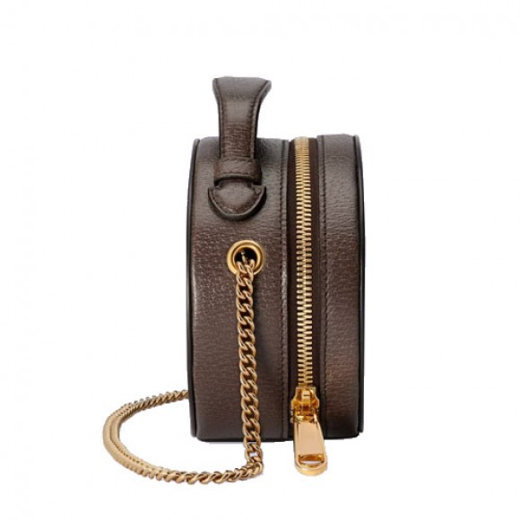 Ophidia mini chain bag Beige and ebony GG