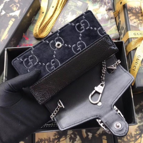 Black Dionysus Super Mini Velvet Bag