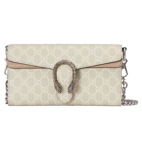 Dionysus small shoulder bag Beige and white GG