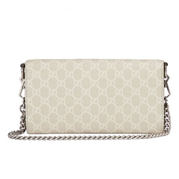 Dionysus small shoulder bag Beige and white GG