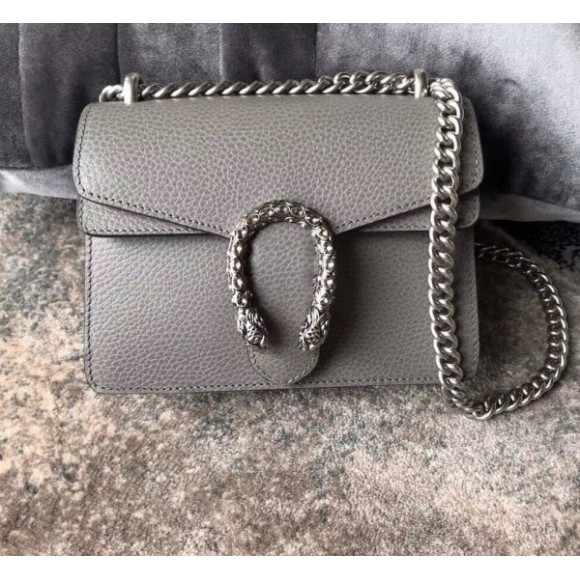 Grey Mini Dionysus Leather Bag