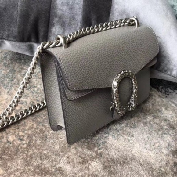 Grey Mini Dionysus Leather Bag